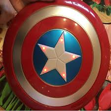Captain america powers and abilities. De Avengers Captain 32 Cm Amerika Shield Licht Emitting Geluid Cosplay Eigendom Speelgoed Metallic Shield Rood Blauw Avengers Red And Blue Captain