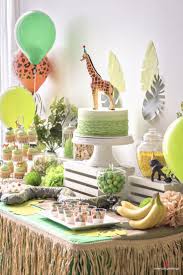 Jungle garland bunting safari theme with elephant, lion, giraffe, monkey. Jungle Birthday Decor Novocom Top