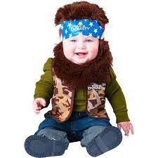 Amazon Com Duck Dynasty Baby Costume Willie Brown Beard Bandana Infant Large Clothing Shoes Jewelry