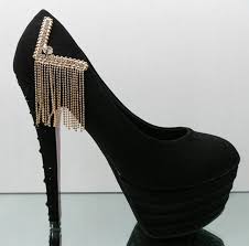 Beautiful Black And Gold High Heels Beautiful Heels Google Search Fashion High Heels Heels Trendy High Heels