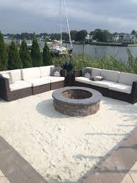 Imagine Sitting By The Fire With Your Toes In The Sand Bring The Sand To Your Backyard With Cambridge Fire Pit Ki Cool Fire Pits Backyard Fire Fire Pit Plans