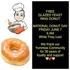 National donut day is june 7. National Doughnut Day 7 Juni 2019