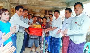 Fire victims provided relief aids in Mongyaung