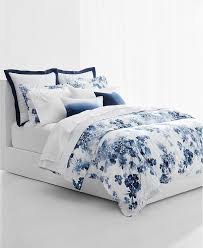 Waverly emma's garden reversible quilt collection reg. Ralph Lauren Navy Floral Cotton Bedding Set