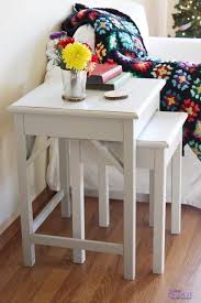 Preston Nesting Side Tables White Living Room Tables Diy End Tables Diy Side Table
