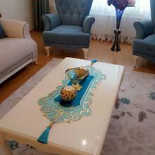 Detaylar Icin Sola Kaydirin Lutfen Bi Da Musteri Evinden Olsun Kaftan Yastiklarimiz Ve Turkuaz Bel Yastiklarimiz Takim O Table Runner Pattern Home Decor Decor