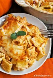 Creamy Pumpkin Pasta Bake A Family Feast Pumpkin Pasta Bake Recipes Pumpkin Recipes