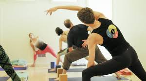 Sun salutation b or surya namaskara b with crescent. Test Artemis Yoga