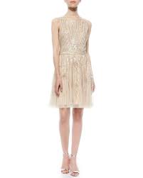Aidan Mattox Sleeveless Beaded Waist Flare Cocktail Dress Sequin Cocktail Dress Cocktail Dress Dresses