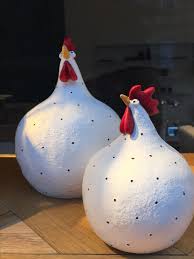 Pappmache Huhn Huhn Pappmache Pappmache Kurbis Malen Topferhandwerk
