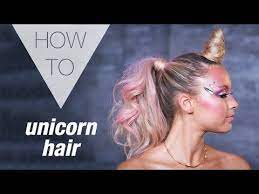 Unicorn Hair Tutorial Horn Mane Amp Tail Crazy Hair Day My Little Pony Costume Hairstyle Youtube Crazy Hair Days Wacky Hair Days Wacky Hair