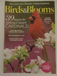 Birds Blooms Magazine Subscription Birds And Blooms 39 Ways To Attract More Cardinals April May 2017 Magazine Bloom Book Bloom Birds