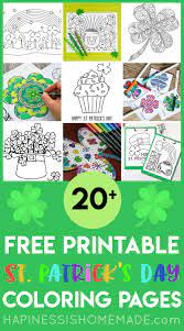 Giuseppe milo / flickr / cc by 2.0 st. Free St Patrick S Day Coloring Pages Happiness Is Homemade
