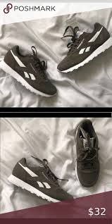 Reebok Classic Olive Green White Sneakers Reebok Classic Sneakers Classic Sneakers Reebok Classic