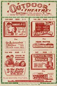 Drive In Theatre Advertisement Outdoor Theatre Movie Poster Drive In Theater Drive In Movie Theater Drive In Movie