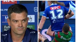 Cameron Ciraldo left furious after Jack Wighton's hip drop tackle,  Rabbitohs defeat Bulldogs