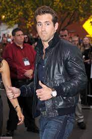 Ryan Reynolds X Men Origins Wolverine Us Premiere Arizona Leather Flight Jacket Leather Jeans Flight Jacket