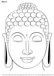 Learn How To Draw Buddha Face Buddhism Step By Step Drawing Tutorials Buddha Art Drawing Buddha Art Painting Buddha Drawing
