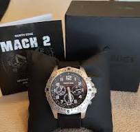 North Edge MACH 2 Pilot Men's Watch. NEW BATTERY!