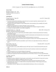 apartment manager resume examples and