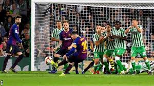He nearly had his hat trick three minutes later but the goal was disallowed for offside. Lionel Messi Barcelona Forward S Superb Hat Trick Sees Off Real Betis Bbc Sport