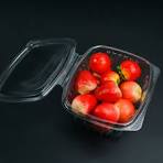 Modern Transparent Rectangle Plastic Kitchen Organizer Container Set PET  Refrigerator Fridge Storage Box Fruits Vegetables Food
