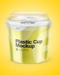 Download Metallic Cup Mockup In Cup Bowl Mockups On Yellow Images Object Mockups PSD Mockup Templates
