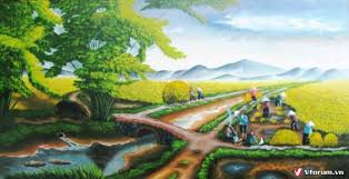 Image result for tranh vẽ phong cảnh