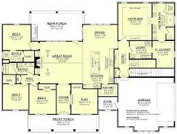 4 bedroom house plans often include extra space over the garage. House Plan 51998 Southern Style With 2832 Sq Ft