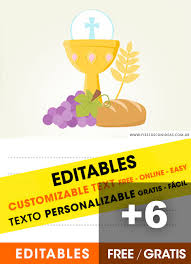Start studying mi primera comunion. Kit De Primera Comunion Para Imprimir Gratis Incluye Invitaciones Editables Ideas Para Imprimir