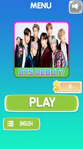 Album debut bts adalah 2 cool 4 skool dengan lagu utama no more dream. Bts Games Bts Quiz Trivia For Army 2020 For Android Apk Download