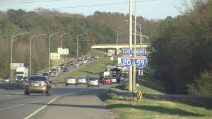 A particularly colorful section of bridge near uptown. Interstate 59 20 Bridges In Birmingham To Reopen Alabama Public Radio
