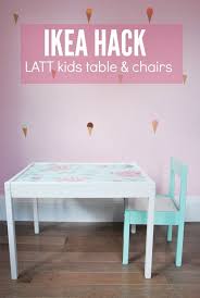 Ikea Latt Hack To Make The Cutest Table And Chair Set Ideas Para Organizar Trucos Ikea Espacios De Juego
