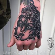 Kali Hand Tattoo Done By Mike Shish At Hudson Valley Tattoo Company In Wappingers Falls Ny Tattoos Tattoo Work Hand Tattoos
