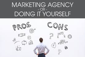 Marketing Agency Or Doing It Yourself [Pros & Cons Infographic]