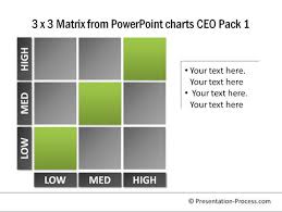 Simple Matrix Powerpoint Diagram