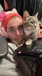 Bedtime. What is it about clean clothes that acts as a cat magnet?