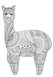 Printable animal coloring pages for adults. Colour Calm 10 Sampler Llama Coloring Page Coloring Books Animal Coloring Pages