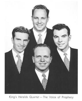 The King's Heralds Quartet (Wayne Hooper, top center), AI generated