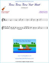 Free popular violin sheet music. Row Row Row Your Boat Violin Sheet Music