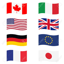 La actual bandera de alemania es uno de los símbolos más importantes de este país. Ilustracion Vectorial G8 Paises Banderas Canada Alemania Francia Japon Reino Unido De Gran Bretana Ue Italia Y Estados Unidos Ilustraciones Vectoriales Clip Art Vectorizado Libre De Derechos Image 68806060