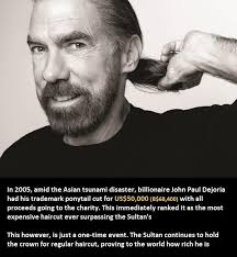 Despite some challenges, the Sultan continues to maintain his world's most  expensive haircut title for regular haircut : r/nasikatok