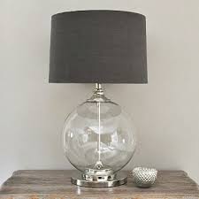 Is there a grey product available in table lamps? Glass Ball Table Lamp Grey Shade Primrose Plum Lamps Living Room Grey Table Lamps Glass Table Lamp