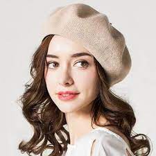 White French Beret Hat For Women Knit Sun Hats Spring Wear Hats For Women French Beret Hat Sun Hats For Women