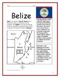 Teach Your Students About Belize With This Printable Handout Of 2 Pages Plus Answer Key Your Students Will Read A Brief O Belize Geography Geography Lessons