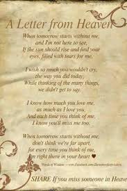 Quotes That I Love Letter From Heaven Inspirational Quotes Words