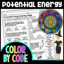 When autocomplete results are available use up and down arrows to review and enter to select. Potential Energy Color By Number Science Color By Number Tpt