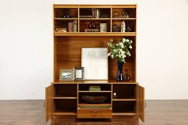 If you'd like warm light along the walls instead of a bright overhead light in the dining room, install several. Midcentury Modern Danish Cherry Office Wall Cabinet Unit Tvilum Scanbirk 36676 Harp Gallery Antiques Furniture