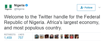 Twitter's website and app continued to work in nigeria's capital abuja and commercial hub lagos twitter said in a statement on friday that it was investigating the deeply concerning suspension of. Nigeria Now Has An Official Twitter Account