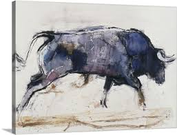 Charging Bull 1998 Charging Bull Bull Painting Bull Artwork
